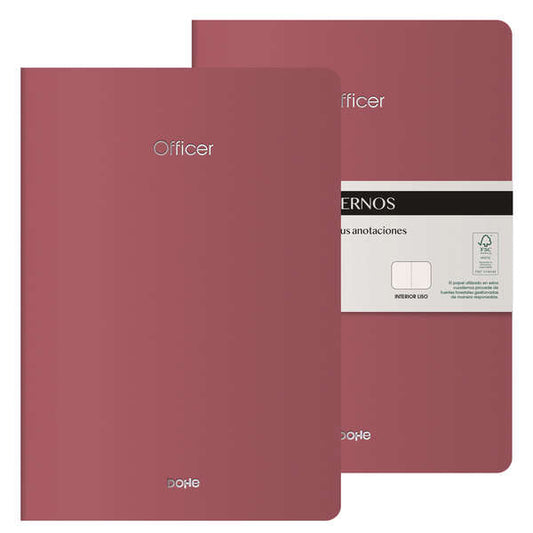 Dohe Cuadernos de Cartulina de Colores - 300gr - Estampacion en Portada - Puntas y Lomo Redondos - 40 Hojas Lisas - Papel Ahuesado 90gr - Rencuadernacion Cosida - Cantidad: 2