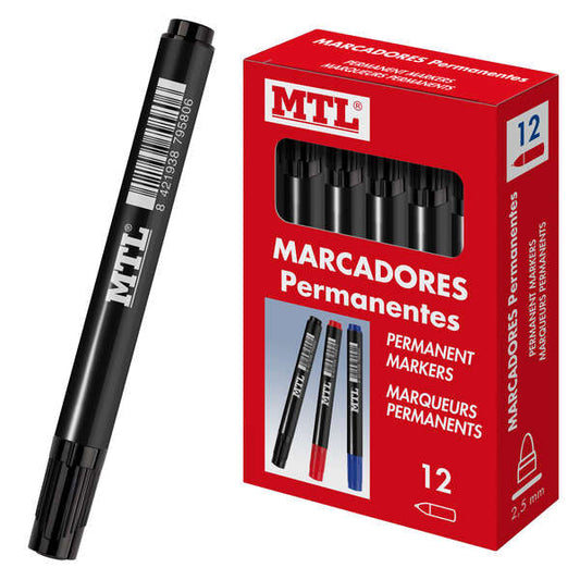 Dohe Marcadores Permanentes - Punta Conica de 2mm - Tinta Resistente al Agua y Secado Rapido - Cuerp