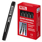 Dohe Marcadores Permanentes - Punta Conica de 2mm - Tinta Resistente al Agua y Secado Rapido - Cuerp