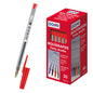 Dohe Boligrafos de Tinta a Base de Aceite - Punta de Bola de 1mm - Trazo de 0.4mm - Cuerpo Transpare
