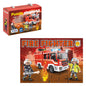 Dohe Playmobil Puzzle para Niños de 48 Piezas - Tematica Bomberos - Doble Capa de Carton - Capa Intermedia de Contrachapado - Estimula Imaginacion y Razonamiento - Atractivos Colores y Dibujos