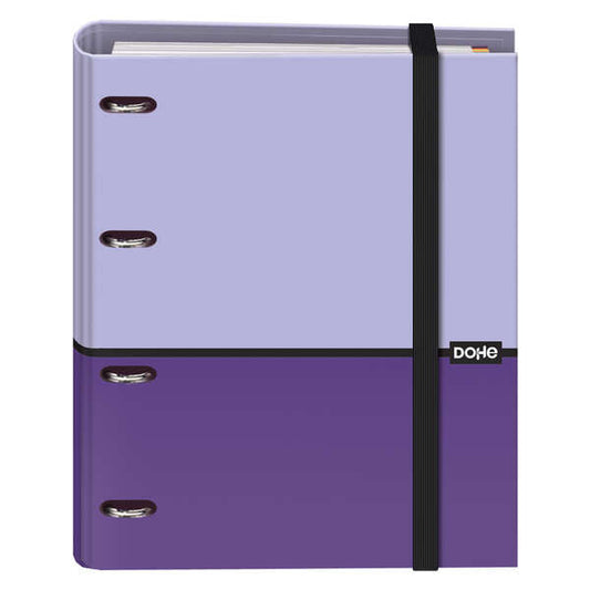 Dohe Cuaderno de Notas - 35mm - Cubierta en Carton Forrado con Papel Impreso a Todo Color y Plastificado Brillo - Mecanismo de 4 Anillas Mixtas Niqueladas - Interior de 100 Hojas en Papel Offset de 90gr