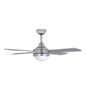 Orbegozo CPW 02120 Ventilador de Techo Acero Inoxidable - Bajo Consumo Energetico - Sistema de Ventilacion Reversible - Control Remoto y App - Elemento Decorativo - Ambiente Confortable