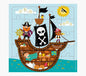 Pictura Tarjeta Puzzle Piratas - 15.5x15.5cm - 25 Piezas - Tematica Piratas - Incluye Tarjeta Plegada y Sobre Blanco - Certificacion FSC