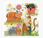 Pictura Tarjeta Puzzle de Gatos - 15.5x15.5cm - 49 Piezas - Tematica Felina - Incluye Sobre Blanco - Certificacion FSC