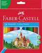 Faber-Castell Classic Colour Pack de 24 Lapices de Colores Hexagonales - Resistencia a la Rotura - C