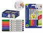 Bismark Pack de 6 Rotuladores para Pizarra Blanca - Punta Fina - Tinta de Secado Rapido - Borrado Fa