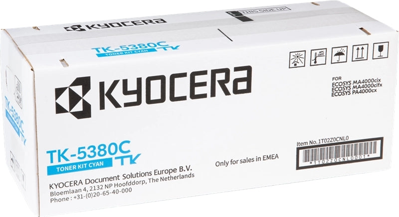 Kyocera TK5380 Cyan Cartucho de Toner Original - 1T02Z0CNL0/TK5380C