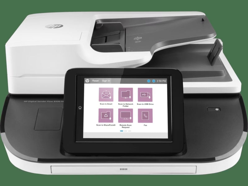 HP Digital Sender Flow 8500 fn2 Escaner Documental - Alimentador Automatico de Documentos de 150 Hojas - Hasta 92ppm