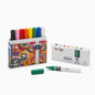 Carioca Plus Pack de 8 Marcadores Acrilicos en Caja Rigida - Punta 2mm - Tinta Acrilica Super Pigmen