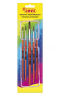 Jovi Artistic Paintbrushes Blister con 5 Pinceles Redondos - Pelo Natural - Mango de Madera - Calibr