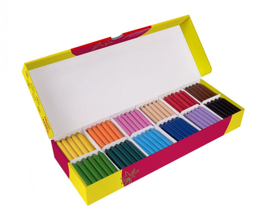 Jovi Jumbo Caja de 300 Ceras - Deslizan Bien - Faciles de Afilar - Desarrollan Motricidad Fina -  No