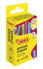 Jovi School Chalks Caja de 10 Tizas - Compactas - sin Polvo - Materias Primas Naturales - Trazos Nit