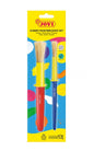 Jovi Jumbo Paint Brushes Pack 1 Pincel Mediano + 1 Pincel Grueso - Pelo Natural - Mango de Plastico