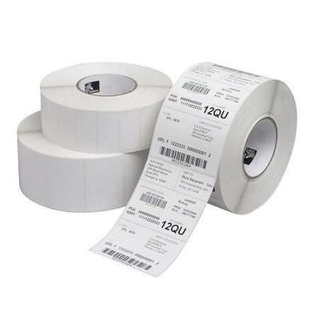 Zebra Z-Select 2000T Pack de 12 Rollos de Etiquetas Termicas Originales 75x51mm - Adhesivo Permanente - 1370 Unidades x Rollo - 800273-205