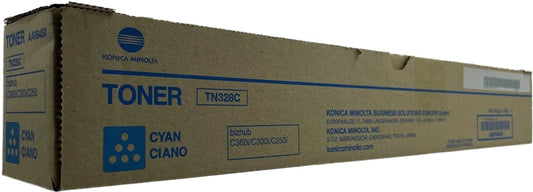 Konica Minolta TN328 Cyan Cartucho de Toner Original - AAV8450/TN328C