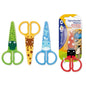 Bismark Kids Plastica Tijera Escolar de Plastico - Decoradas con Animales - Punta Roma - 4 Diseños Surtidos - Cantidad: 24