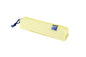 Oxford Live & Go Estuche Cuadrado Pequeño - Material Acolchado - Goma Elastica para unirlo al Cuaderno - Color Amarillo
