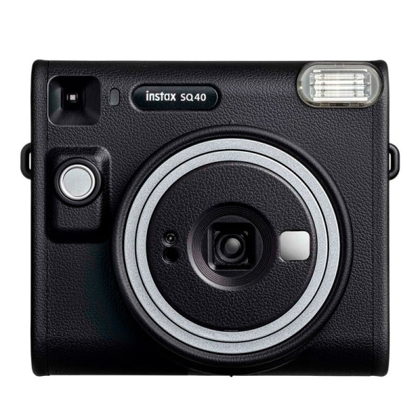 Fujifilm Instax Square SQ40 Camara Instantanea - Tamaño de Imagen 62×62mm  - Espejo para Selfies - Exposicion Automatica - Color Negro
