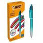 Bic 4 Colours Smooth Gradient Verde Boligrafo de Bola Retractil - Punta Media de 1.0mm - Escritura u