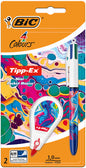 Bic 4 Colours Decors Hydro Pack de 1 Boligrafo de Bola Retractil + Corrector Pocket Mouse 5mmx6m - P