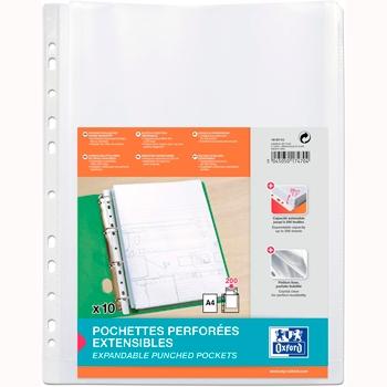 ELBA FUNDA MULTITALADRO 11 PP CRISTAL A4 200 MICRAS GRAN CAPACIDAD EXTRA BLISTER -10U-