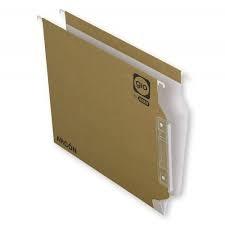 GIO CARPETA COLGANTE VISOR LATERAL ARCÓN KRAFT BICOLOR CARTULINA A4 CON ETIQUETAS -25U-