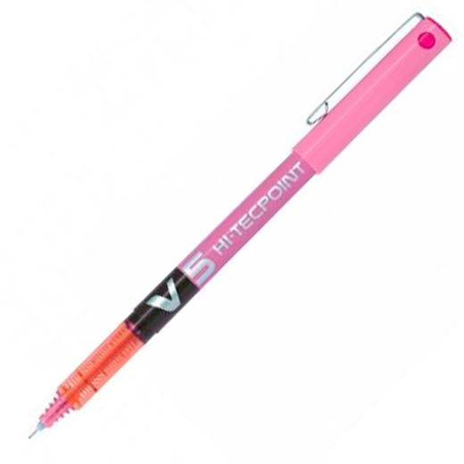 PILOT ROLLER TINTA LÍQUIDA V-5 HI-TECPOINT ROSA