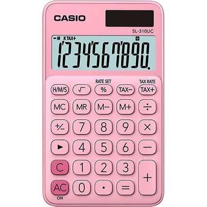 CASIO CALCULADORA DE OFICINA ROSA CLARO SL-310UC-PK