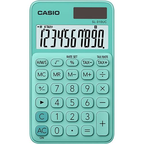 CASIO CALCULADORA DE OFICINA VERDE SL-310UC-GN