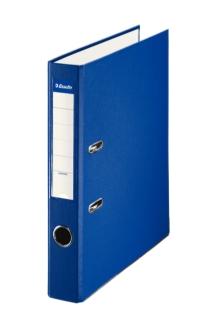 ESSELTE ARCHIVADOR PALANCA FOLIO LOMO 50MM PP INTERIOR FORRADO EN PAPEL RADO CANTONERAS AZUL