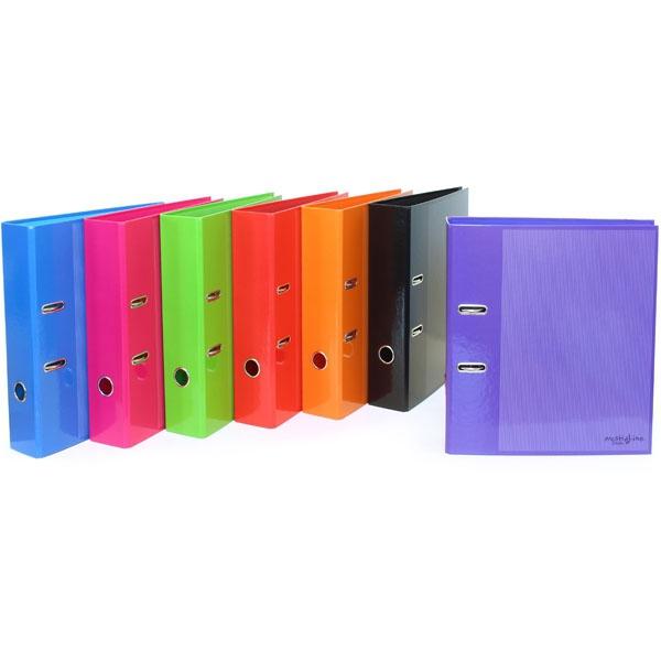 GRAFOPLÁS ARCHIVADOR PALANCA 65MM MULTILINE A4 CARTÓN RÍGIDO FORRADO AZUL