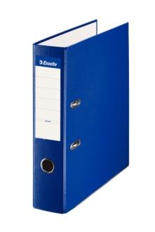 ESSELTE ARCHIVADOR PALANCA FOLIO LOMO ANCHO PP INTERIOR FORRADO EN PAPEL RADO CANTONERAS AZUL