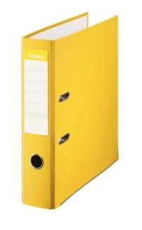 ESSELTE ARCHIVADOR PALANCA FOLIO LOMO ANCHO PP INTERIOR FORRADO EN PAPEL RADO CANTONERAS AMARILLO