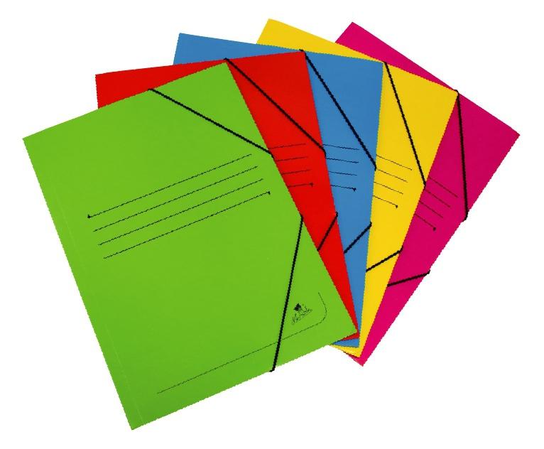 MARIOLA CARPETA CARTÓN 500 GR SOLAPA GOMAS FOLIO MATE AMARILLO -20U-