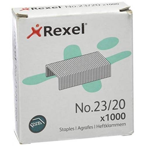 REXEL GRAPAS 23/20 GALVANIZADAS -CAJA DE 1000-