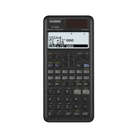 CASIO CALCULADORA CIENTÍFICA PILAS Y SOLAR PROGRAMABLE 4 LÍNEAS LCD 10+2 Y 15 DÍGITOS
