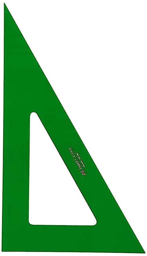 FABER CASTELL CARTABÓN SIN GRADUAR 32CM VERDE PACK