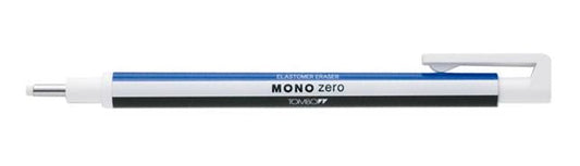 TOMBOW PORTAGOMAS MONO ZERO PUNTA 2,3MM REDONDA CUERPO BLANCO/AZUL/NEGRO