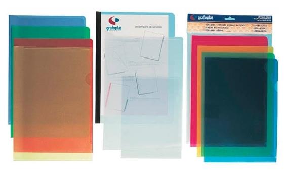 GRAFOPLAS DOSSIER UÑERO A4 POLIPROPILENO AZUL BOLSA -10U-