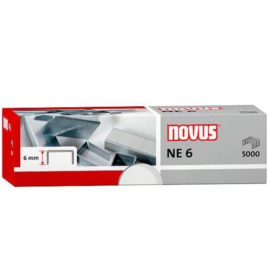 NOVUS GRAPAS NE 6 PARA GRAPADORAS ELÉCTRICAS CAJA -5000U-