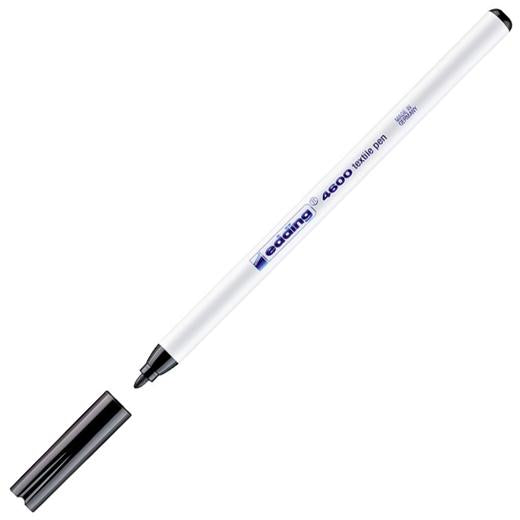 EDDING ROTULADOR 4600 PARA TEXTIL PUNTA REDONDA NEGRO