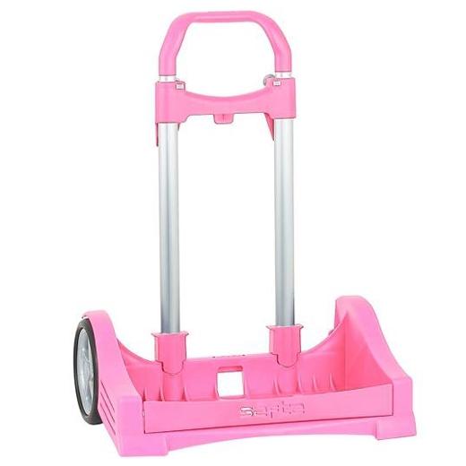 SAFTA CARRO PORTAMOCHILAS EVOLUTION P.673C TROLLEY ROSA CLARO