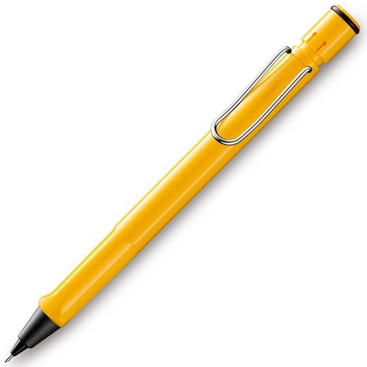 LAMY PORTAMINAS SAFARI 0.5 CON CLIP METÁLICO Y GOMA DE BORRAR AMARILLO