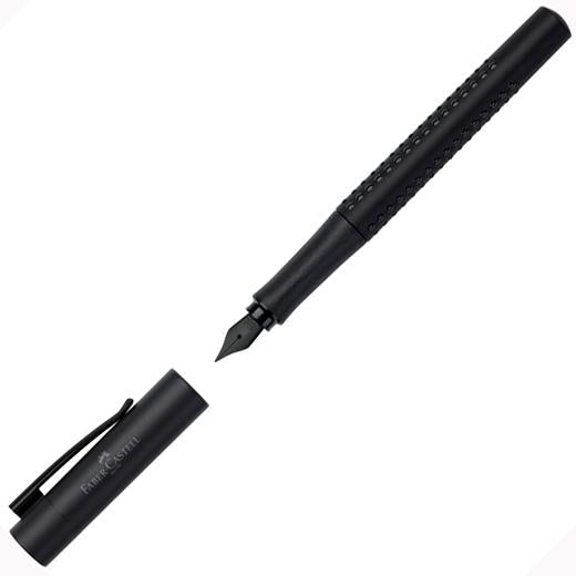 FABER CASTELL PLUMA ESTILOGRÁFICA GRIP EDITION ALL BLACK M NEGRO