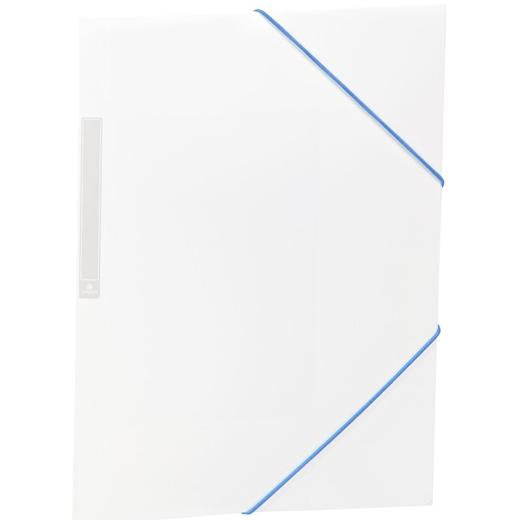 CARCHIVO CARPETA 3 SOLAPAS FOLIO C/GOMAS PP OPACO BLANCO