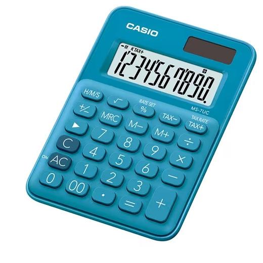 CASIO CALCULADORA DE OFICINA SOBREMESA AZUL 10 DÍGITOS