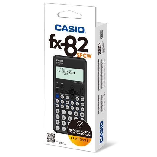 CASIO CALCULADORA CIENTIFICA NEGRA 15 Y 10+2 DÍGITOS 293 FUNCIONES Y 9 MEMORIAS FX-82SPCW