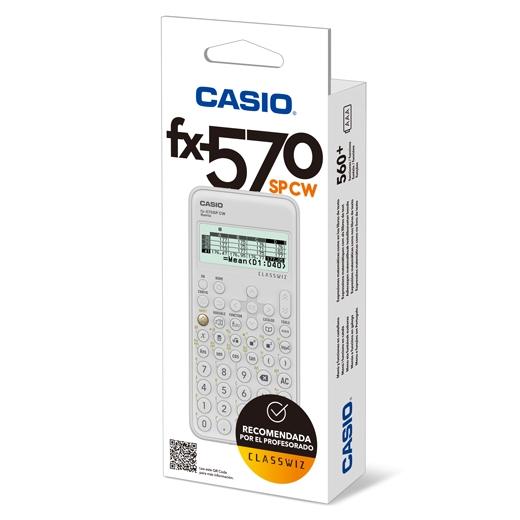 CASIO CALCULADORA CIENTIFICA NEGRO/BLANCO 15 Y 10+2 DÍGITOS 576 FUNCIONES FX-570SPCW