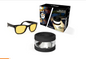 Baliza de Señalizacion de Emergencia V16 Conectada con DGT + Gafas Conduccion Nocturna - Proteccion IP54 - Datos hasta Junio 2038 - Color Negro